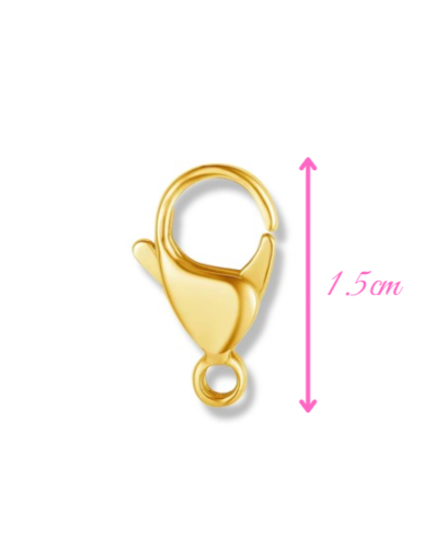 Attache Mousqueton - 15mm (charms non interchangeables)